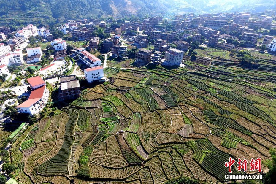 空中鳥瞰福建安溪縣 美麗僑鄉(xiāng)中國茶都