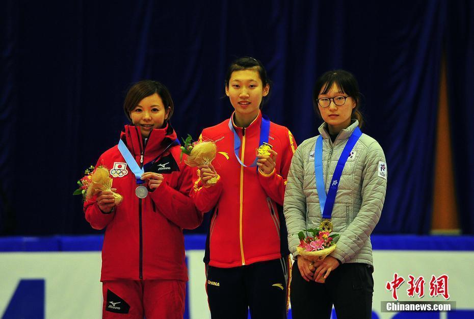 臧一澤在札幌亞冬會短道速滑女子500米奪冠