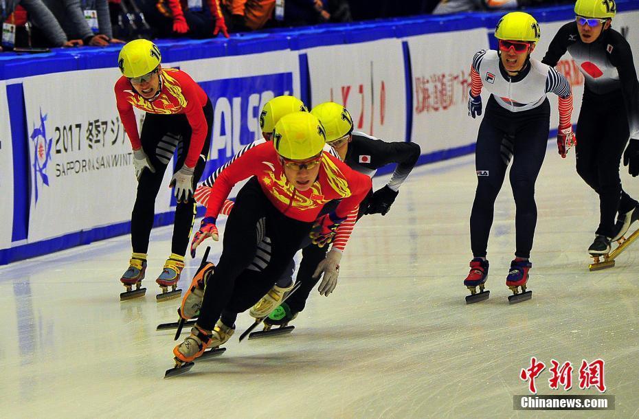 中國短道速滑隊札幌亞冬會開心“收工”