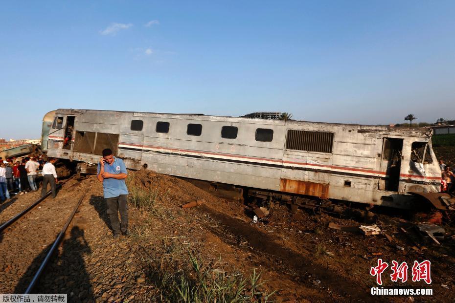 埃及發(fā)生火車相撞事故 超150人死傷