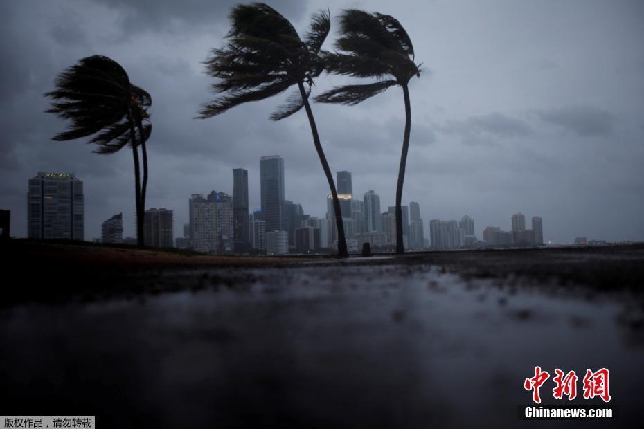 “艾爾瑪”前鋒抵達美國 沿海大風(fēng)民眾緊急避難