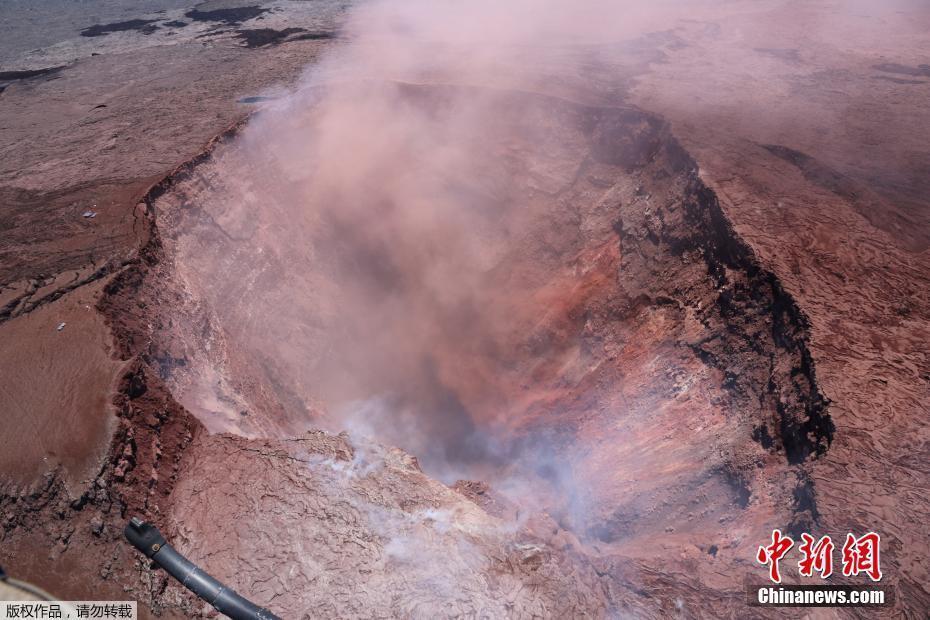 夏威夷火山噴發(fā)致熔巖流淌 所到之處皆變焦土