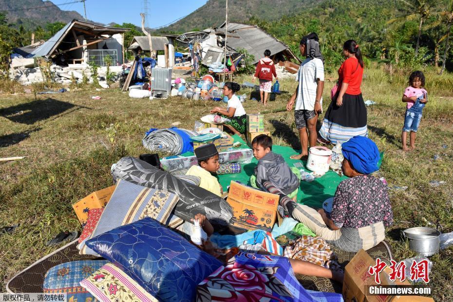 印尼龍目島地震致數(shù)百人死傷 上千棟房屋受損