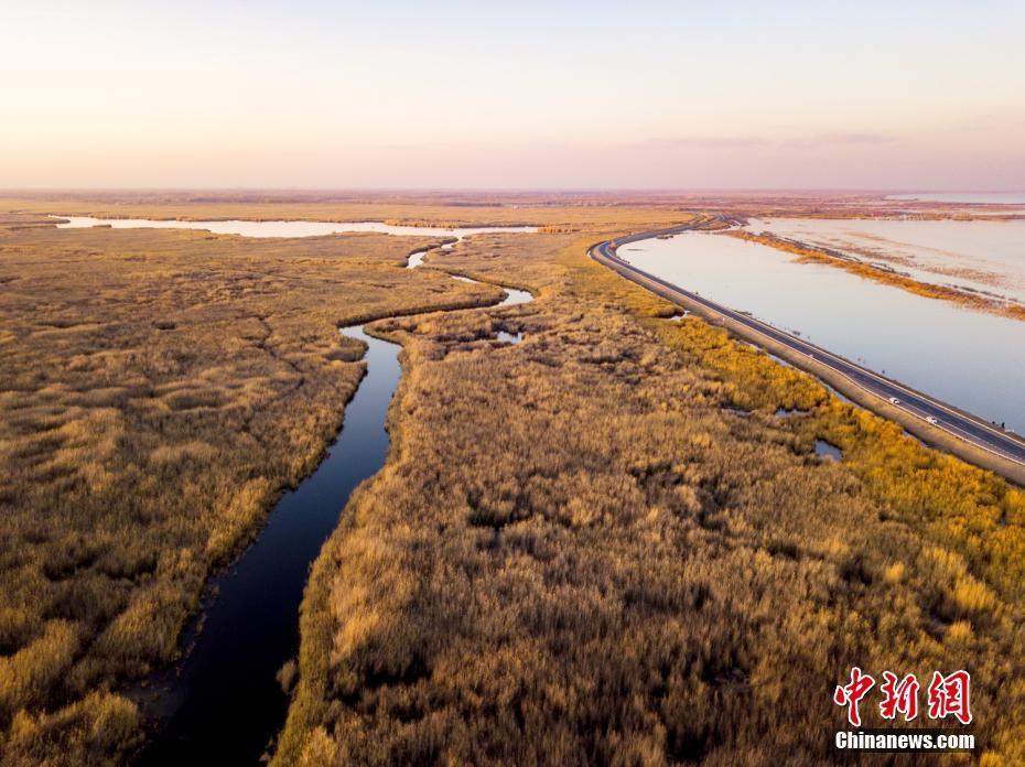 博斯騰湖畔冬景如畫