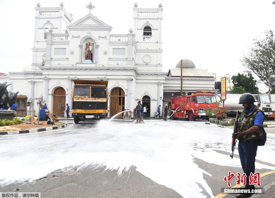 斯里蘭卡爆炸一周后 清理圣安東尼教堂