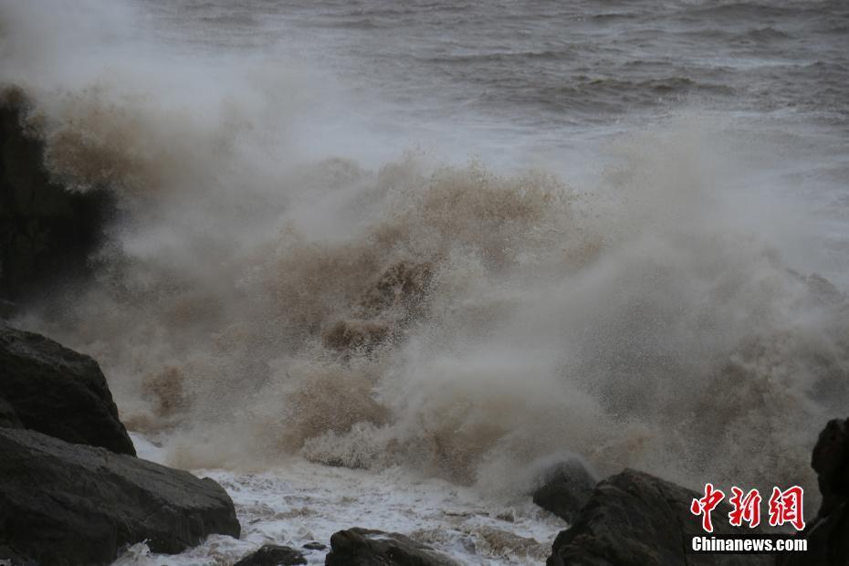 臺風(fēng)“利奇馬”逼近浙江臺州地區(qū)