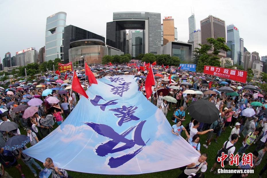 香港舉行“反暴力·救香港”大集會