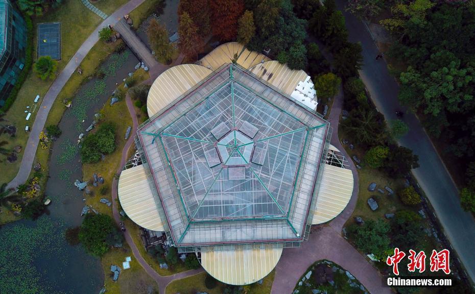 航拍中科院華南植物園 酷似“外星人基地”