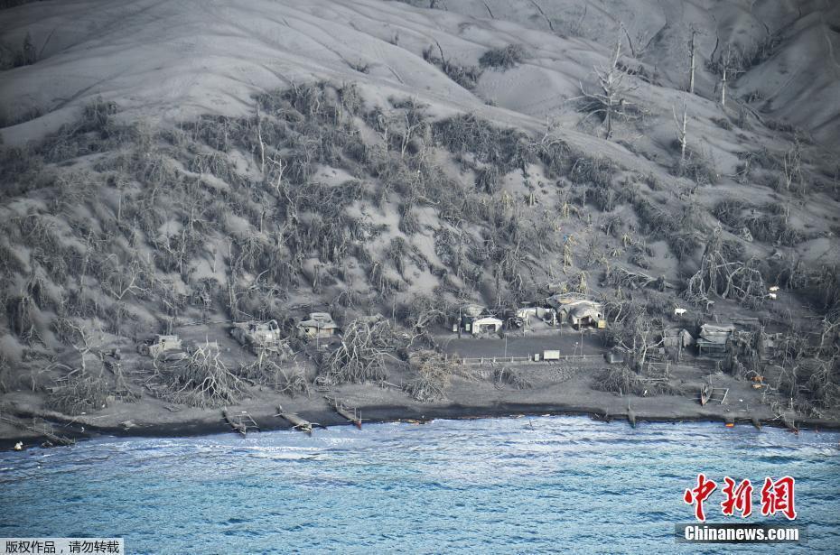 菲律賓塔阿爾火山發(fā)出微弱蒸汽 當(dāng)局警告居民別回家