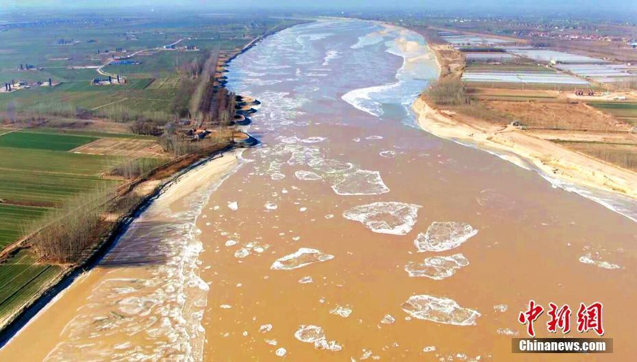 黄河山东段流凌长度增至426公里