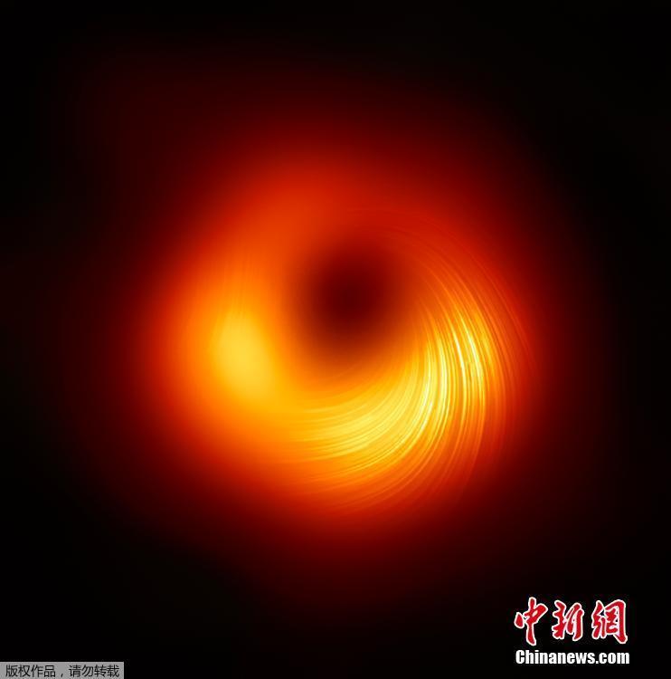 黑洞新照片 天文学家首次利用偏振观测黑洞边缘