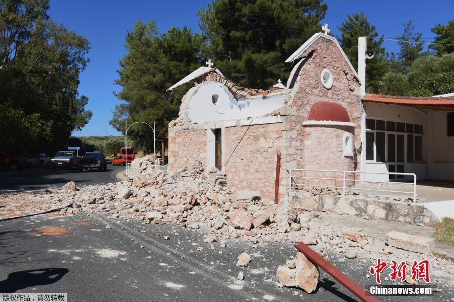 希臘克里特島發生5.9級地震 房屋受損嚴重