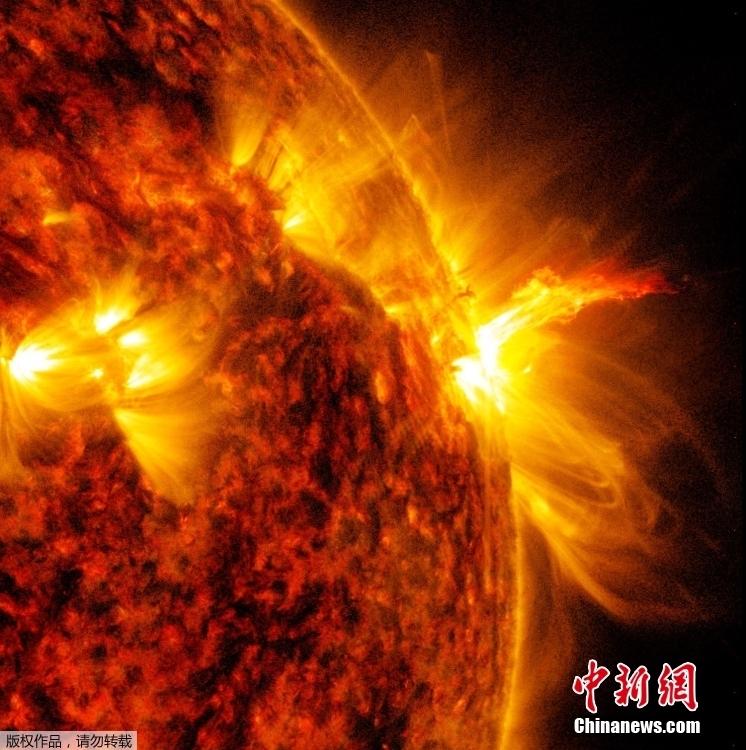 NASA捕捉X級最強烈等級太陽耀斑圖像