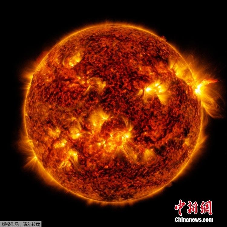 NASA捕捉X級最強(qiáng)烈等級太陽耀斑圖像