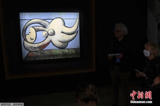 畢加索畫作亮相拍賣預展估價逾6000萬美元