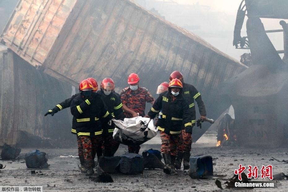 孟加拉集装箱仓库起火引发爆炸 遇难人数升至49人