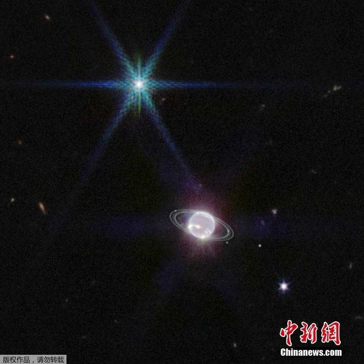 韦伯太空望远镜捕捉到海王星光环