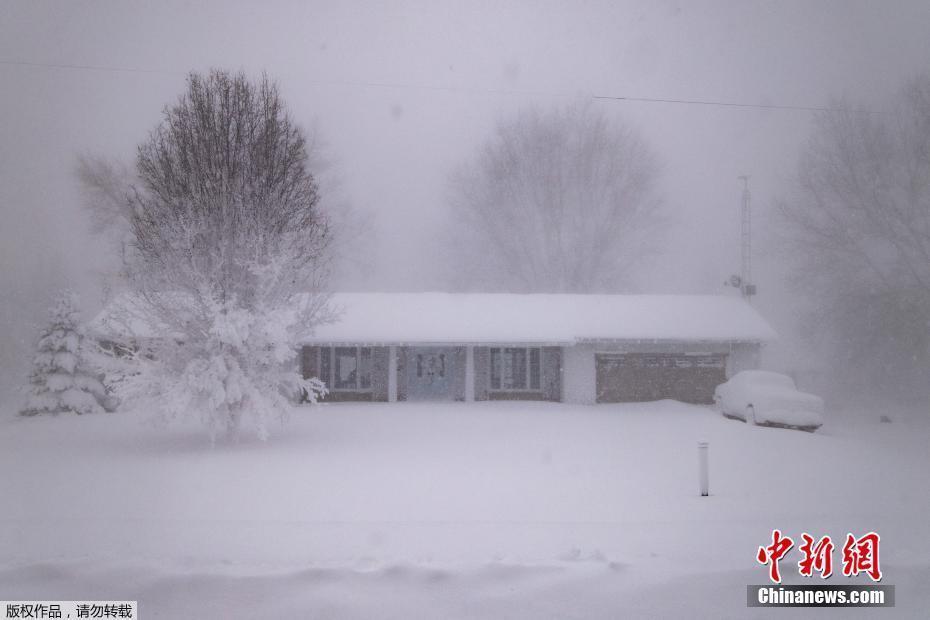 暴雪來襲 冬季風(fēng)暴席卷加拿大