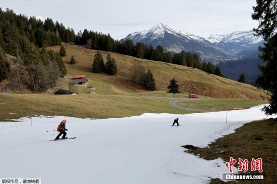 欧洲遇极端暖冬阿尔卑斯山滑雪胜地1月仍披绿-中国侨网