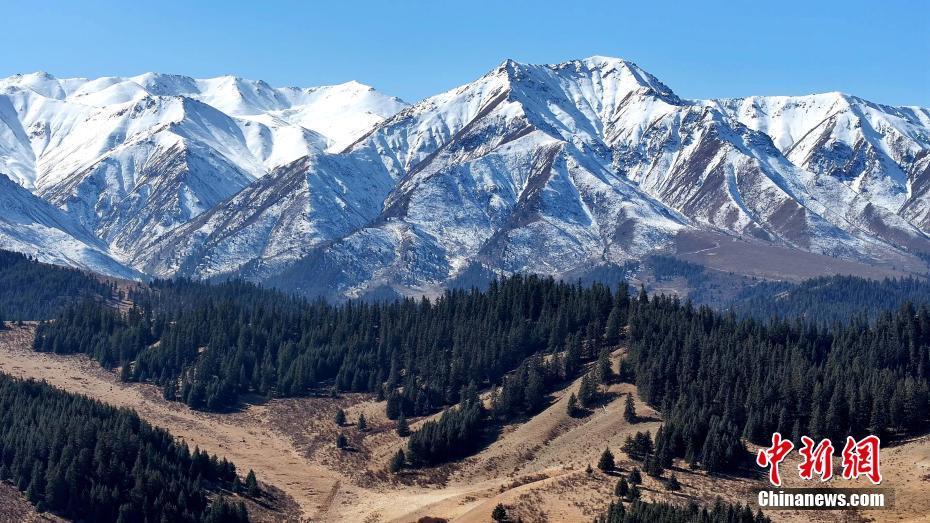 霜降時節(jié)祁連山：雪蓋山巒百里蒼莽