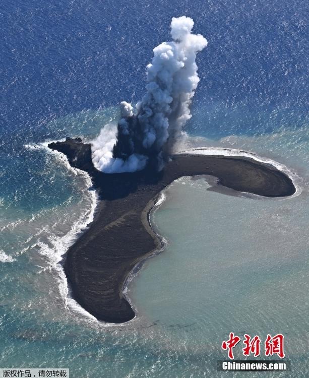 日本硫磺島附近海底火山噴發(fā) 形成新島嶼