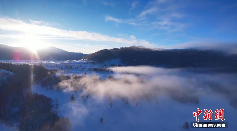 云海雪景紛至沓來 新疆布爾津禾木“上映”絕美冬景