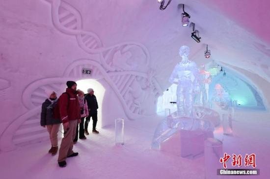 加拿大魁北克冰旅馆吸引游客体验冰雪文化