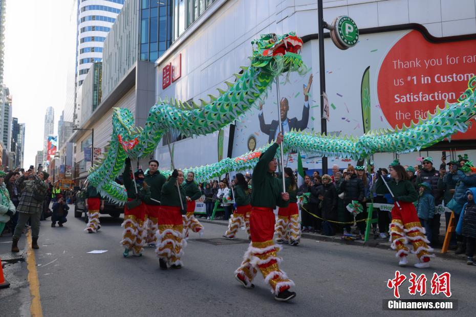 加拿大多倫多舉行2024年圣帕特里克節(jié)大游行