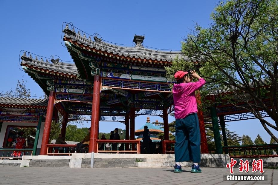 北京春光明媚 中軸線花香滿京城