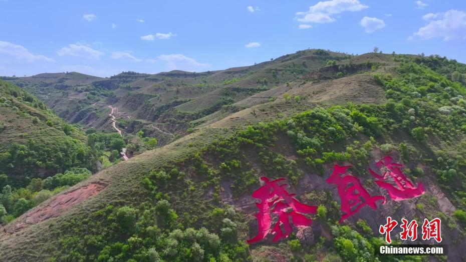 初夏時節(jié) 千年秦直道如巨龍盤旋林海之中