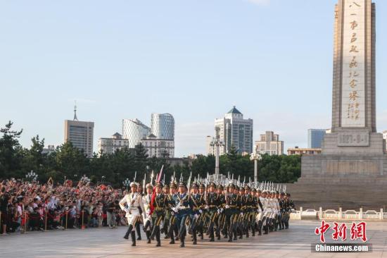 “八一” 建軍節(jié) 江西南昌舉行升旗儀式