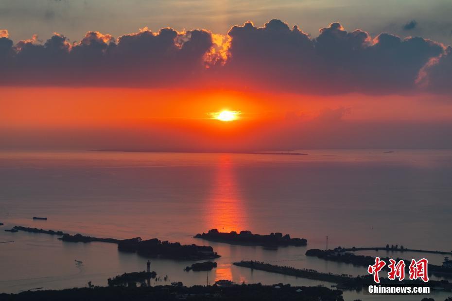 洪澤湖夕陽美