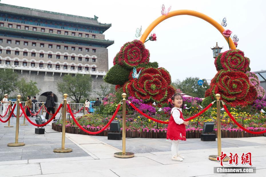 北京各處國慶景觀紛紛亮相迎國慶