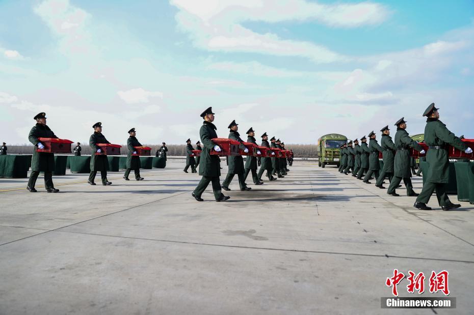 第十一批在韓中國人民志愿軍烈士遺骸迎回儀式在沈陽舉行