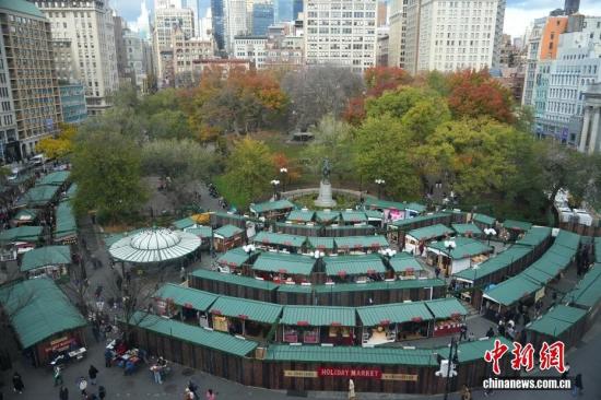 美国纽约冬日集市开市