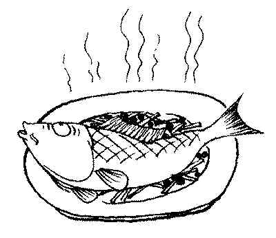 煮鱼怎么画简笔画图片